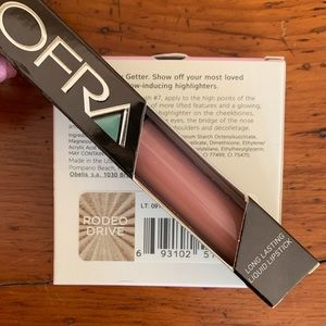 Ofra highlighter and liquid lip NEVER USED